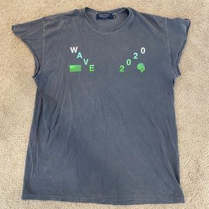 Darc Sport Waves Varsity V2 Cap Sleeve Tee in Pigment Navy - XL - Like new